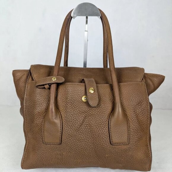 Authentic PRADA Vitello Dino Top Handle Tote Bag Made in Italy - Picture 2 of 16